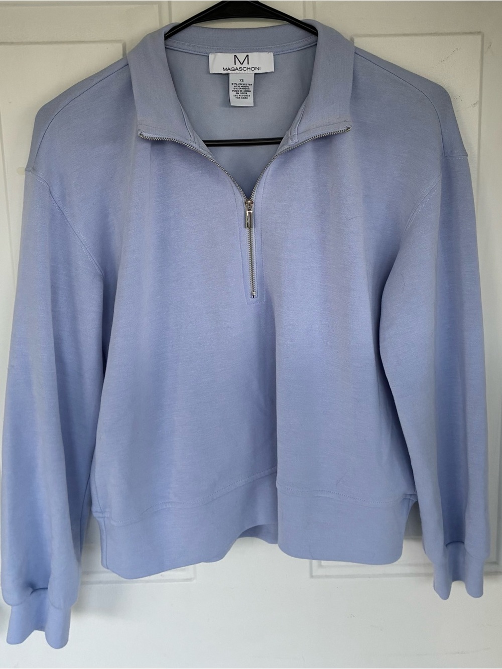 Megaschoni Women's Quarter Zip Pullover Sweatshirt Size XSmall